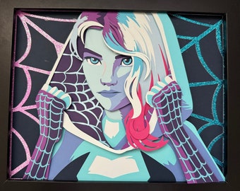 Gwen Stacy - Spider-Man - 8x10 Shadow Box