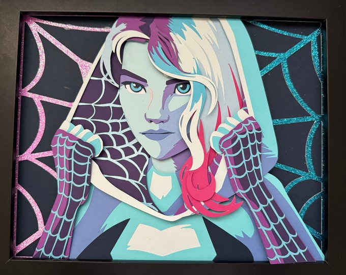 Gwen Stacy - Spider-Man - 8x10 Shadow Box