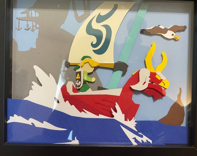 Wind Waker 8x10 Shadow Box