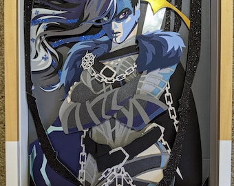 Yasha Nydoorin - Mighty Nein - 11x14 Shadow Box