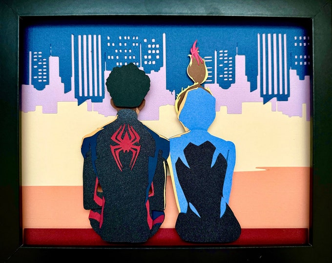 Hanging Out - Spider-Man - 8x10 Shadow Box