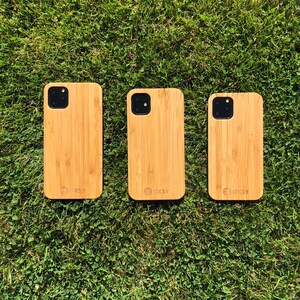 OXSY Wood iPhone 12 / 12 Pro / 12 ProMax / 12 Mini Back Case | Bamboo iPhone 12 Wooden Back Case | iPhone 12 Pro Case | Gift | Birthday