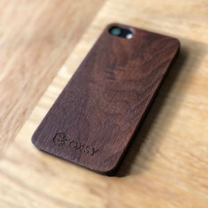 OXSY Wood iPhone 7/8/X/11/13 Back Case | Walnut iPhone 12/ Mini Wooden Back Case | iPhone 7/8 Back Cover | iPhone SE 2 Wood Case | Gift S22
