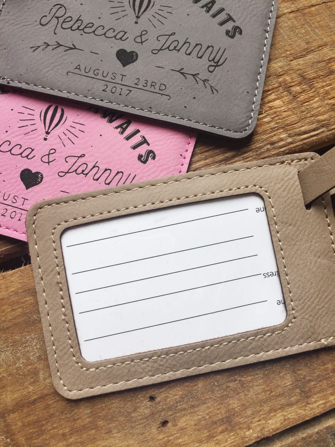 Personalized Luggage Tags Engraved Luggage Tags Mr and Mrs Etsy