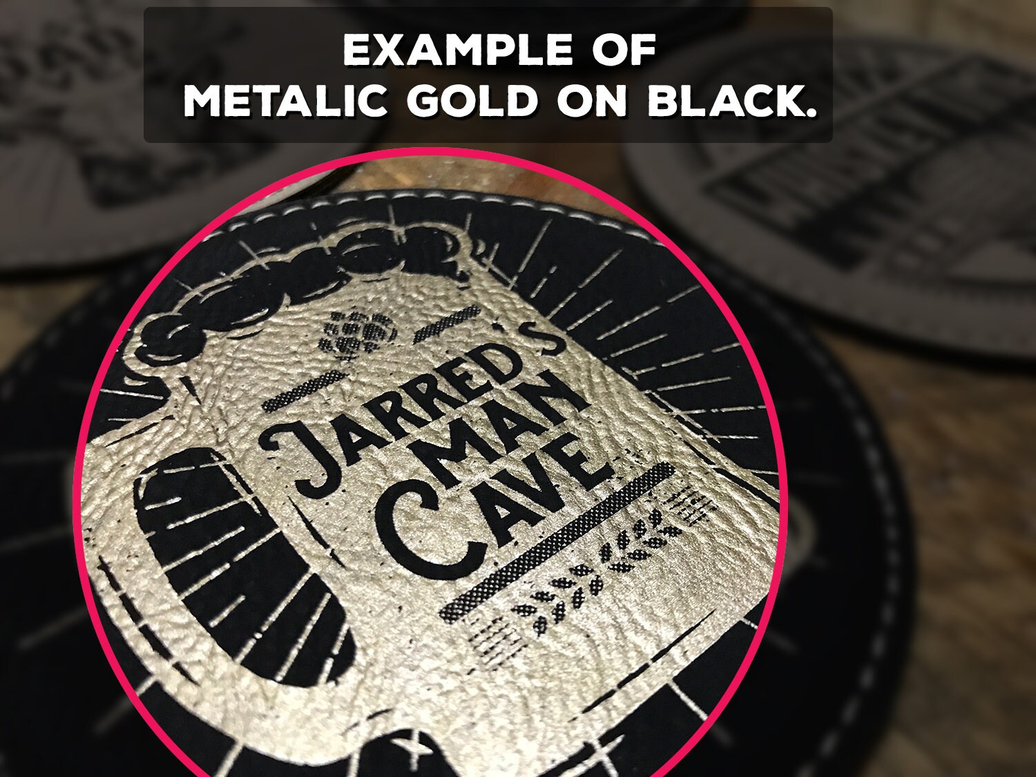 Custom Bar Coasters Leather Coaster Set Custom Coasters Etsy Canada