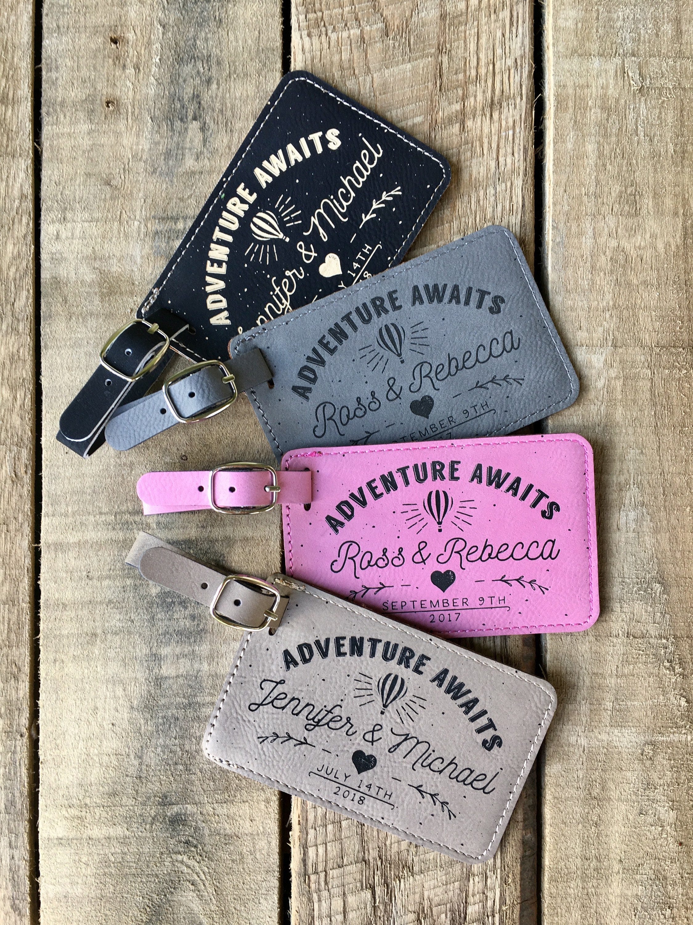 Personalized Luggage Tags Engraved Luggage Tags Mr and Mrs Etsy