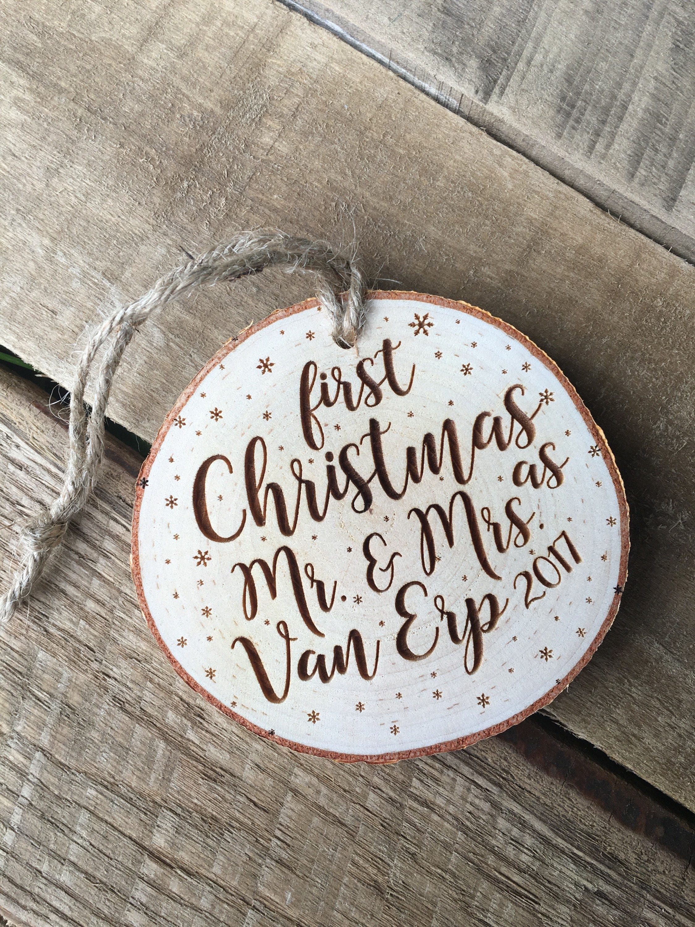 First Christmas as Mr and Mrs Christmas Gifts Our First | Etsy