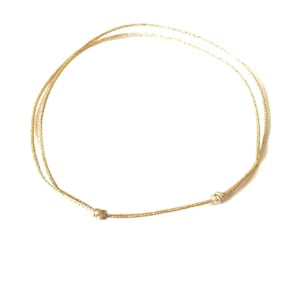 GOUDEN koordarmband Minimalistische gelukssieraden