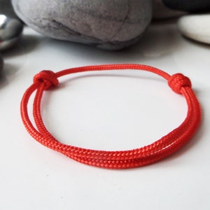 RED bracelet 1 RED cord bracelet Lucky Boat cord Man woman teen large KABBaLAH