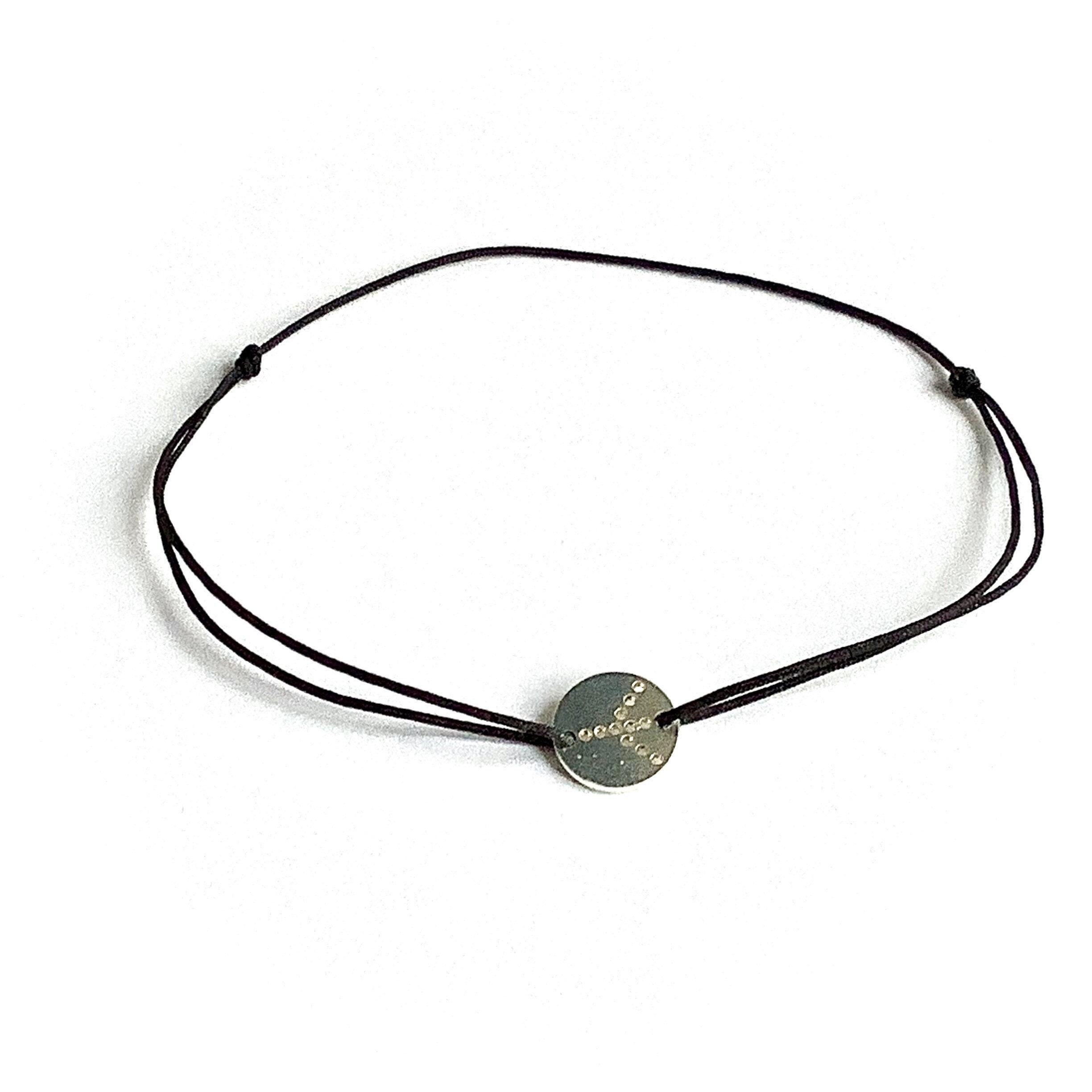Silver Plated Peace and love medal bracelet Adjustable cord Colors to choose Love Friendship jewel Gift For him and her Peace in Ukraine