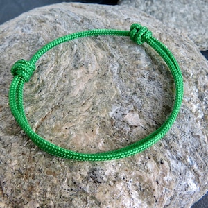 SOLID GREEN boat rope bracelet Lucky jewelry for men, women, teenagers, Hope