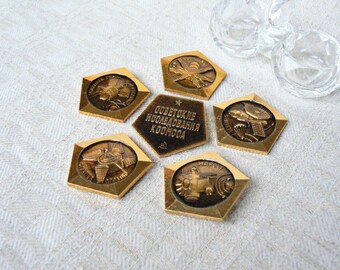 Lot 10 Pcs Vintage Badge Russia Towns USSR CCCP Collectibles Souvenir Brass Enamel Good Condition 070