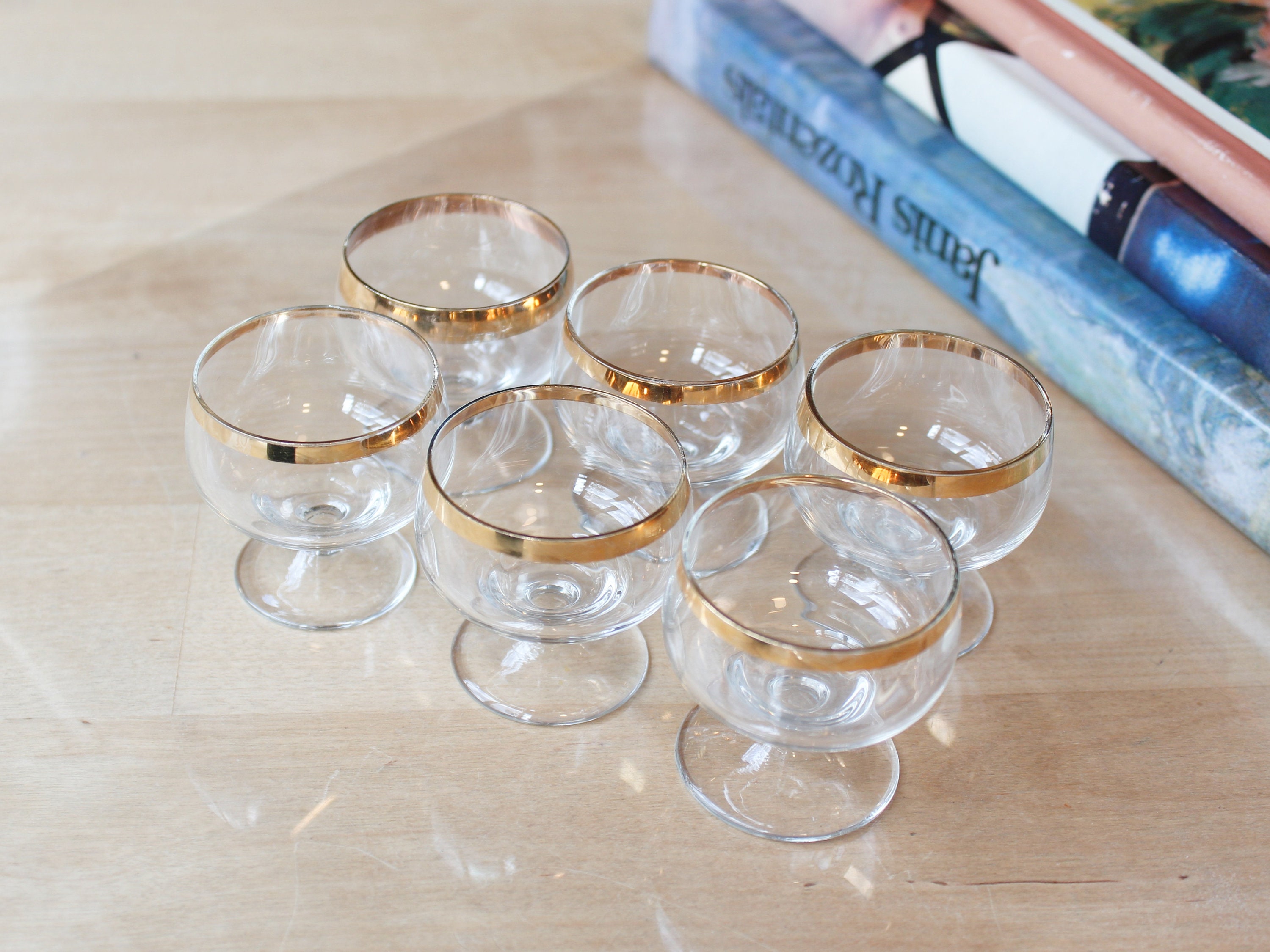 GAC Set of 6 Unique Shot Glasses 1oz Brandy Glasses, Mini Martini  Glasses/Mini Cocktail Glasses and …See more GAC Set of 6 Unique Shot  Glasses 1oz