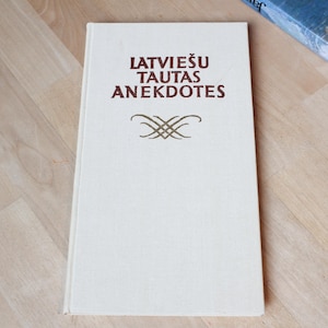 LATVIEŠU TAUTAS ANEKDOTES Book Vintage/ Latvian Folk Anecdotes with Illustrations / Latvian Vintage Book/ Latvia