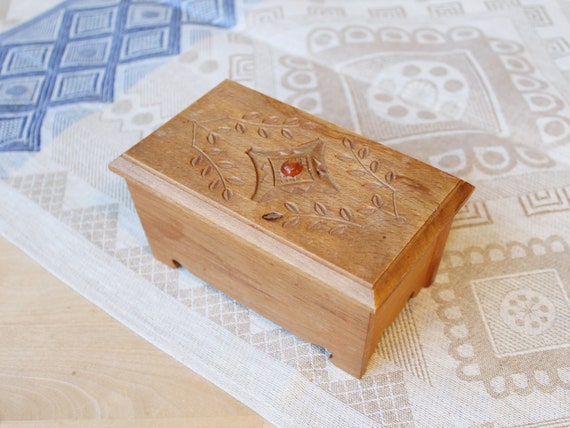 Vintage Wooden Box Creative Jewelry Storage Box Retro Packaging Box Delicate Cos 