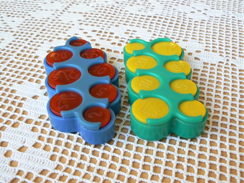 1990s COIN CASE Vintage Plastic Coin Case Latvian Vintage Accessory Latvia