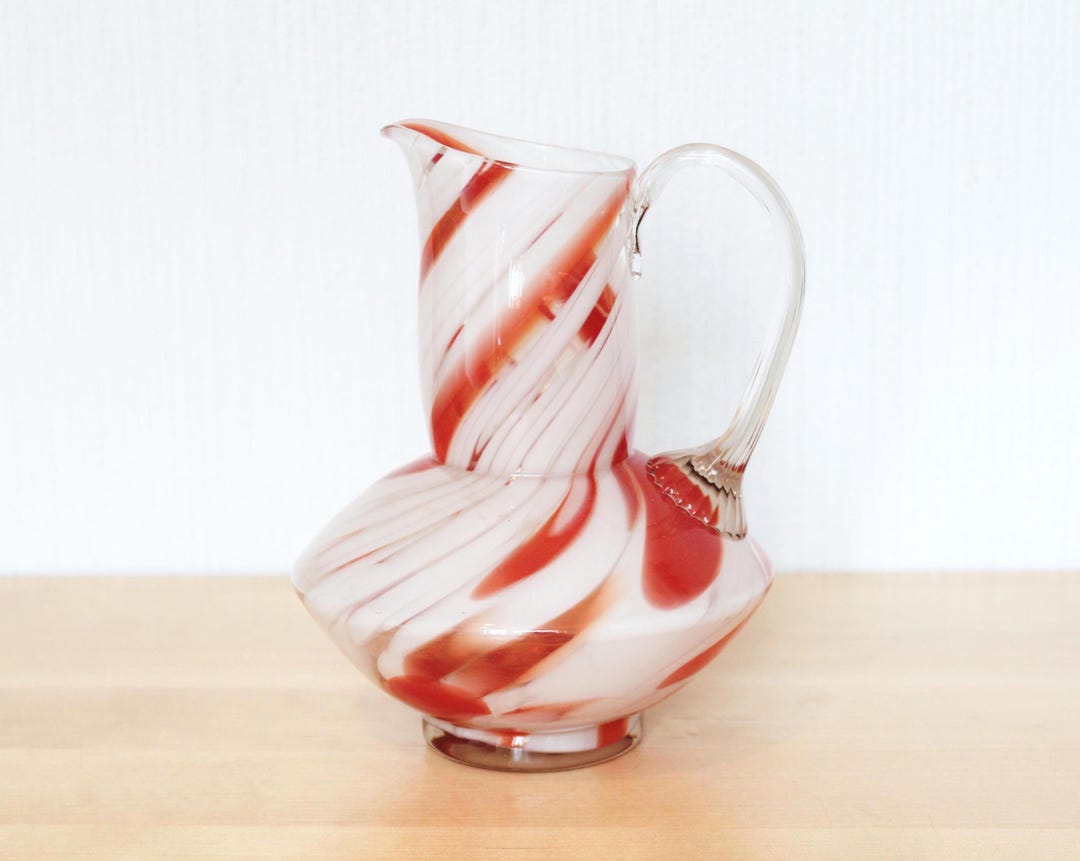 Color Pitcher COLOR GLASS PITCHER Vintage/ Multi Color Glass Pitcher 600ml/ Russian ...