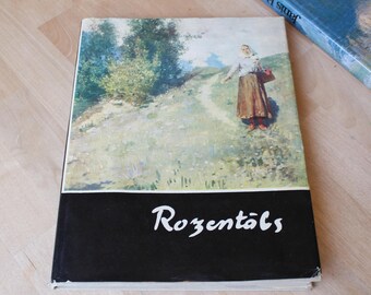 1966_ROZENTĀLS_ART BOOK Vintage/Album di riproduzione di Janis Rozentals/Libro d'arte vintage/Lettonia