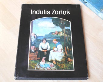 INDULIS ZARIŅŠ_ART BOOK Vintage/ Reproduction Album Indulis Zariņš Painting/ Latvian Vintage Art Book/ Latvia