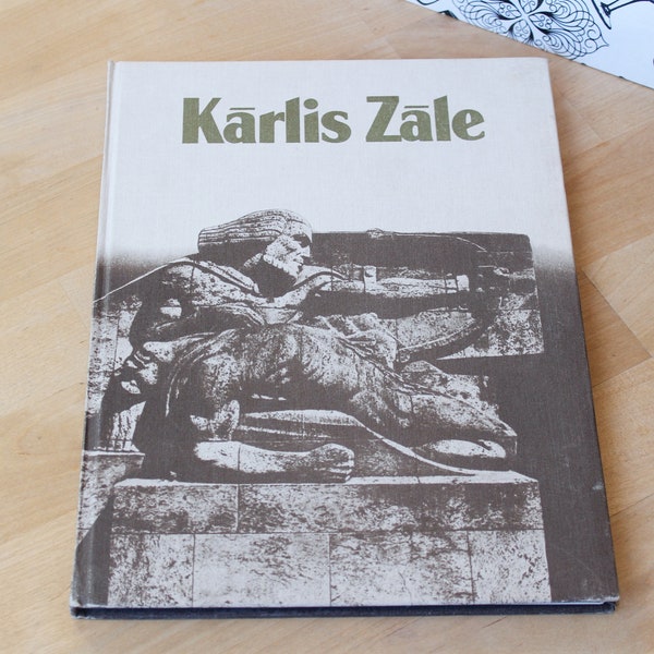 KĀRLIS ZĀLE_ART BOOK Vintage/ Kārlis Zāle, Latvian Sculptor/ Vintage Art Book/ Latvia