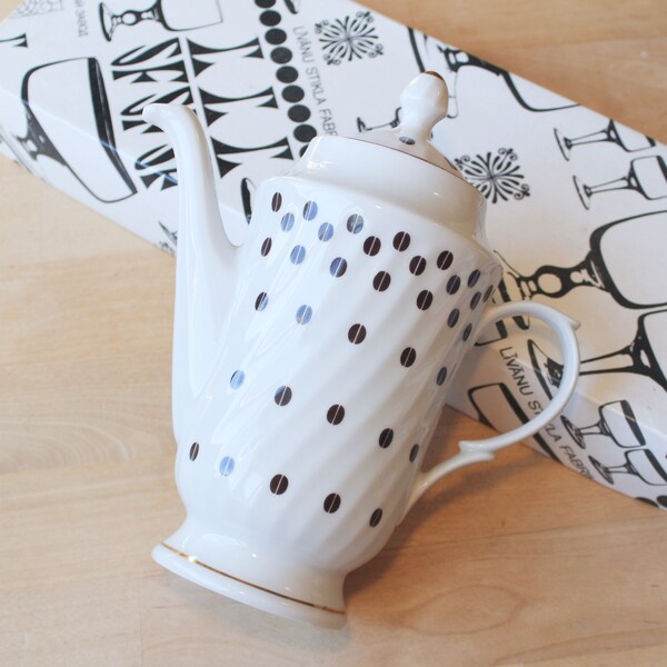 Porcelain Coffee Pot Etsy