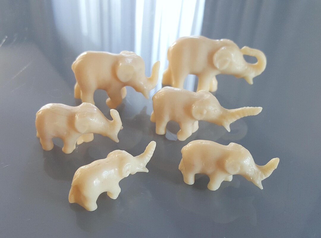 ゾウの置物 ヴィンテージ/小さなゾウの置物6体/ヴィンテージホーム