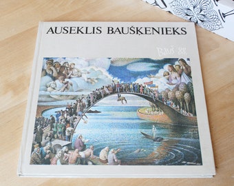 AUSEKLIS BAUŠĶENIEKS_ART BOOK Vintage / Reproduktion Album_Auseklis Baušķenieks Gemälde/ Vintage Kunstbuch/ Lettland