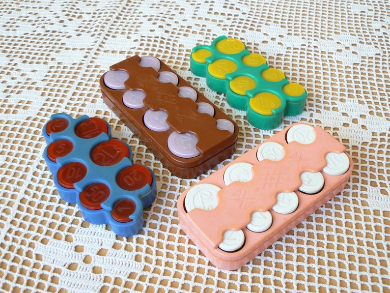1990s COIN CASE Vintage Plastic Coin Case Latvian Vintage Accessory Latvia