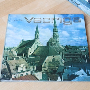 VECRĪGA PHOTOALBUM/ Vintage Photo Album Old Riga Views/ Vintage Book 1978/ Latvia