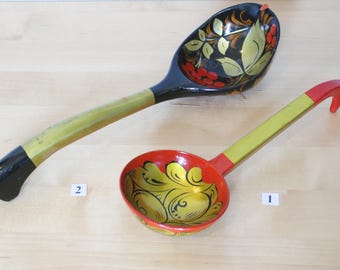 Plateau en bois en forme de poisson peint a la main - Plateau