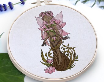 Blossom - Flower Fairies (Cross stitch pattern, PDF)