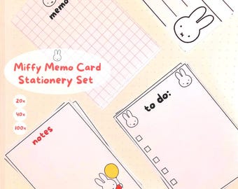 Miffy Memo Cards | Bullet Journal Stationery Set