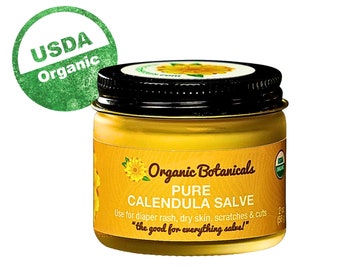 Pure Calendula Salve, Organic, 2 oz or 4 oz