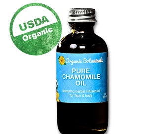 Pure Chamomile Infused Oil, Organic, 2 oz or 4 oz