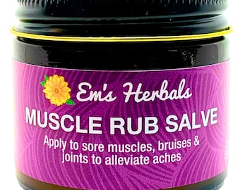 Muscle Rub Salve, 2 oz or 4 oz