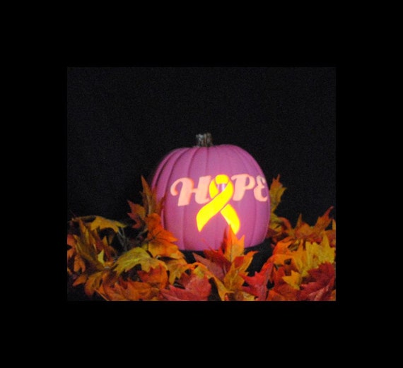 Items Similar To Pink Breast Cancer Awareness Hope Carved Foam