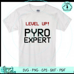 Level Up Pyro Expert SVG PNG