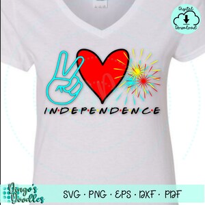 Peace Love and Fireworks Independence SVG PNG Peace Hand Peace Sign Friends Font