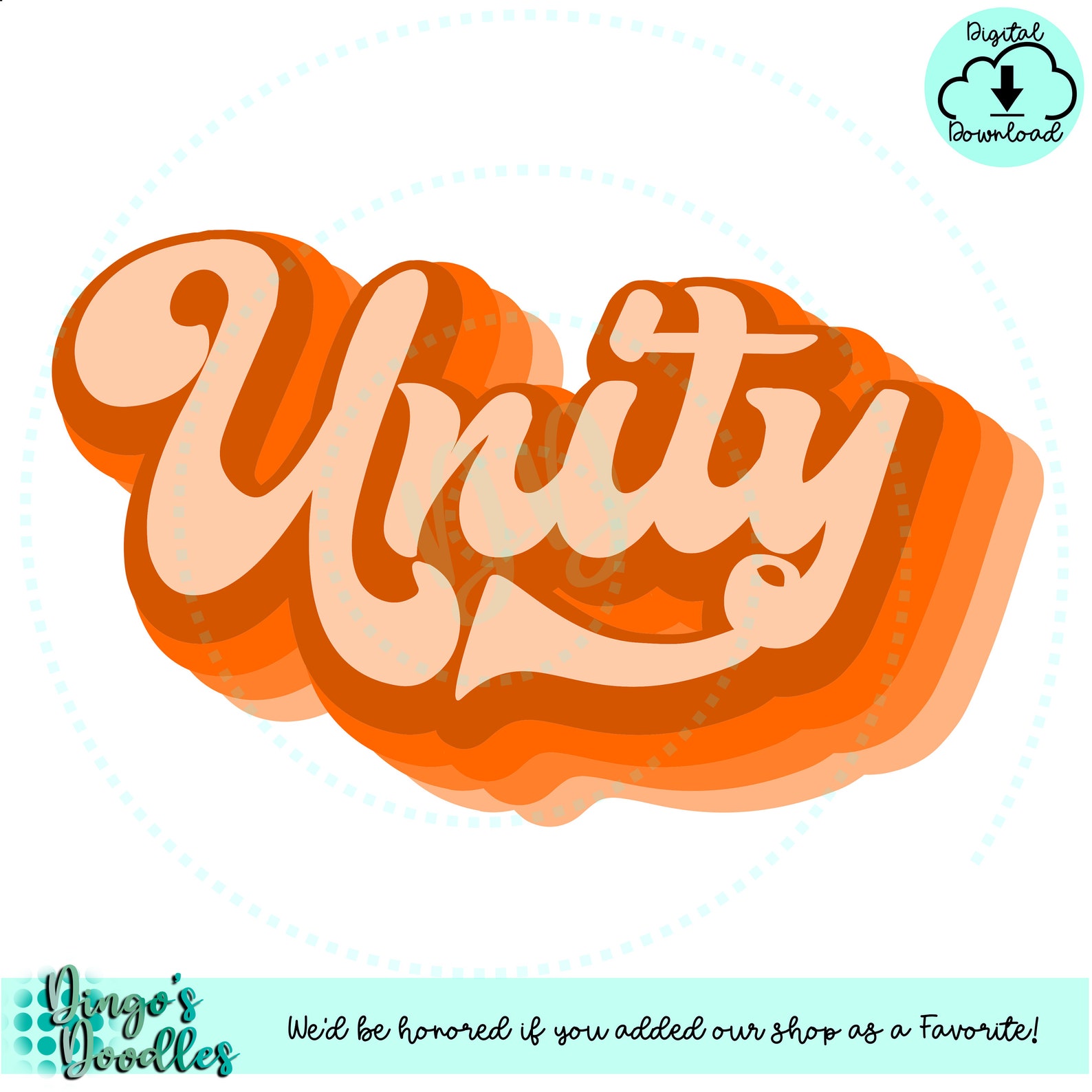 Unity SVG PNG Retro Style, Print, Sub, Cut Files - Etsy