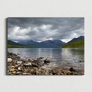 Glacier National Park, MONTANA #4396 | Picture, Photograph, Digital, Scenery, Home, Office, Decor, Nature, Landscape, Mountain, Lake