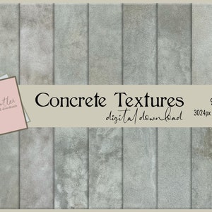 Beton Texturen Bundle 0001 | Digitales Papier, Neutral, Collage, Scrapbook, Textur, Journal, Pflaster, Overlay, Hintergrund, kommerzielle Nutzung