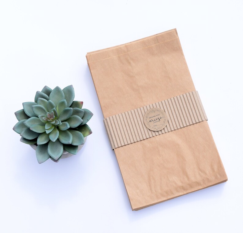 Kraft Brown Glassine Gusset Bags Product Packaging Shop Etsy