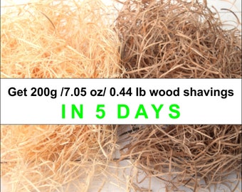 249g Birch Wood Wool Filler Shredded Gift packing Boxes 