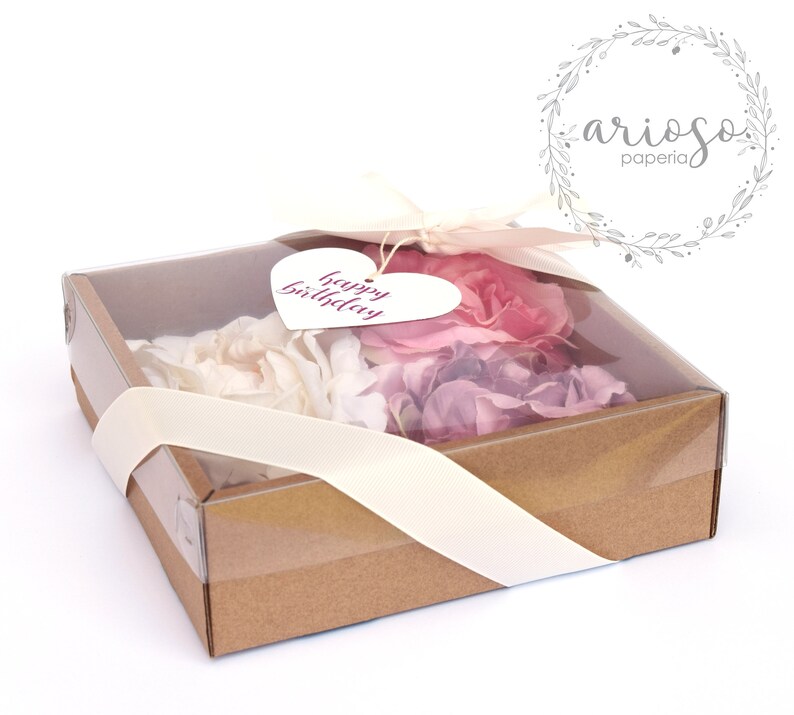 Gift boxes empty Box with transparent lid gift packaging idea Etsy