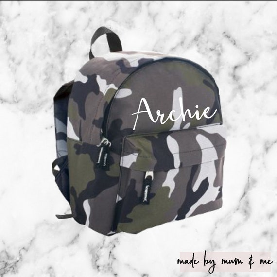 camo backpack kids