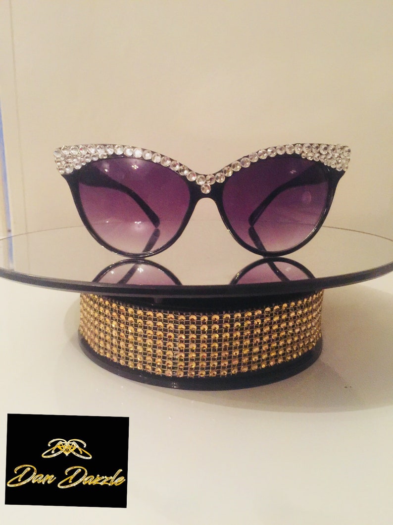 Custom Crystallised Sunglasses Bling Sunglasses Crystal Etsy