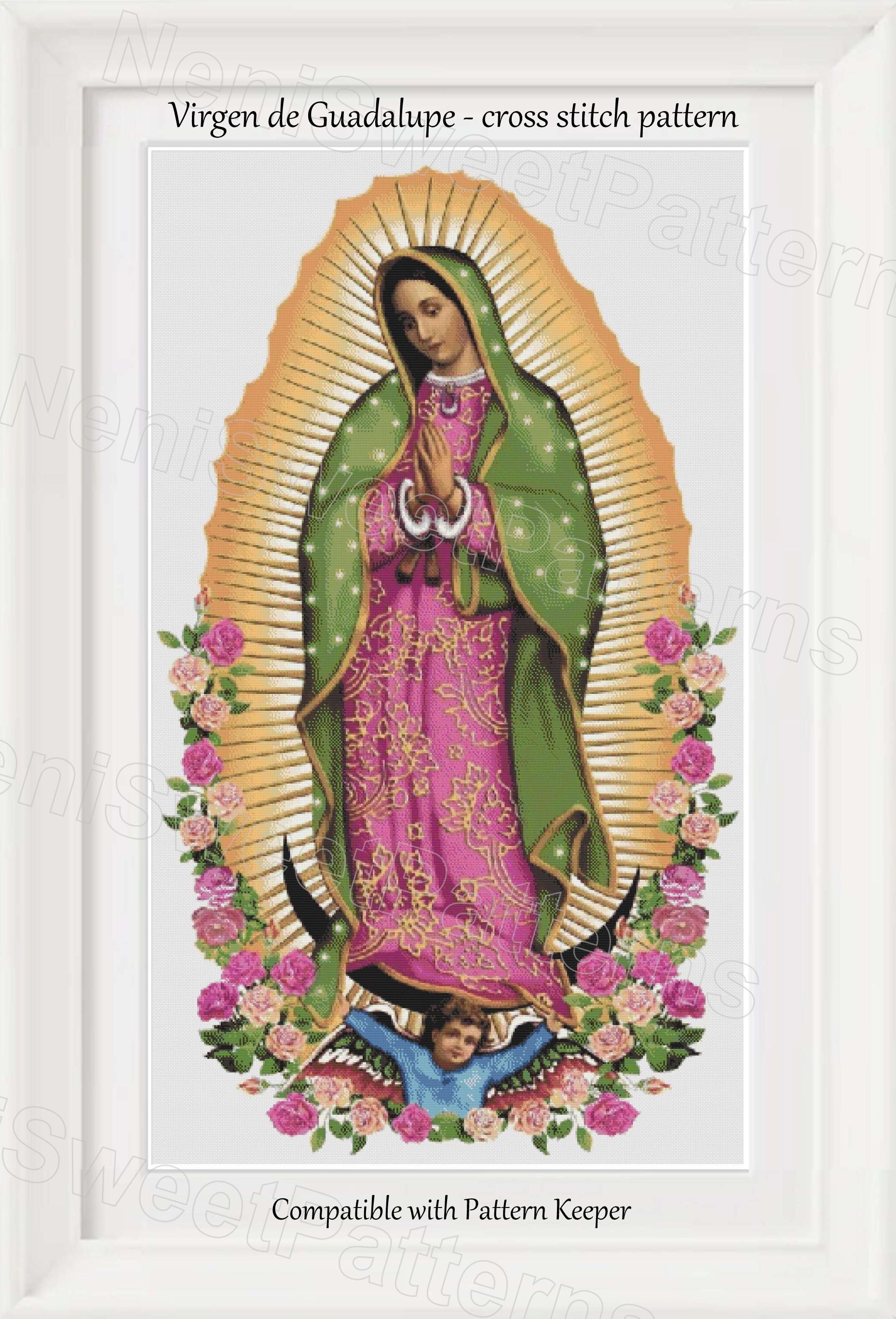 Our Lady of Guadalupe Cross Stitch - Etsy
