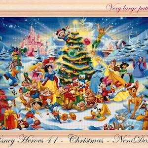 Heroes 41 Cross stitch pattern Christmas cross stitch Heroes christmas pattern Tale figure cross stitch DIY christmas decoration Heroes