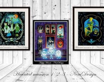 Haunted Mansion Cross Stitch Pattern, Halloween Decor (PDF Pattern)