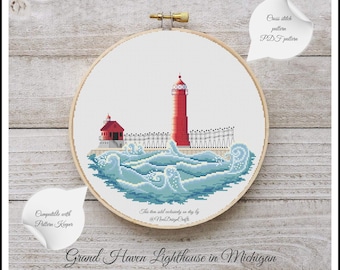 Modèle de point de croix Phare de Grand Haven (PDF)